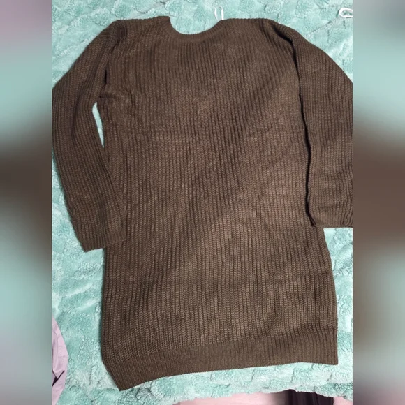 Lulus Olive Green Sweater Dress - Picture 4 of 5